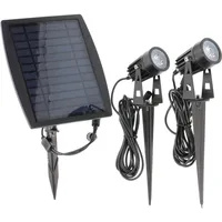 LED's light LED's Work Solar-Außenleuchte mit Erdspieß und Sensor