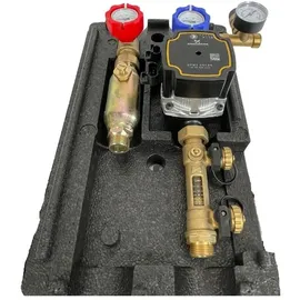 Feuer-Anker Solarstation 2-strang Grundfos Upm3 Pumpengruppe Solarpumpe Hocheffizienzpumpe