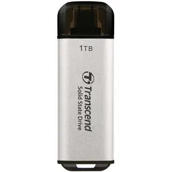 ESD300 Portable SSD 1 TB externe SSD Festplatte, silber USB Typ-C