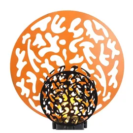 bmf-versand Solarleuchte Garten Kreis 2er Set 30 cm Solarlampe Außen Außenleuchte Solar - Schwarz