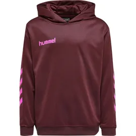 hummel Promo Poly Hoodie Biking red/raspberry Sorbet L