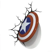 3DLightFX 3DL49463 LAMPE MARVEL CAPTAIN AMERICA SHIELD 3D