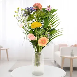 Blumenstrauß Feldstrauß mit Vase, verschiedene Größen