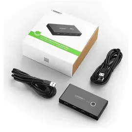 UGREEN USB 2.0 2x4 KVM-Switch Schwarz