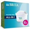 Brita Wasserfilter-Kartusche Original MAXTRA PRO All-in-1 – Pack 6, Wasserfilter, Weiss