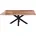 Esstisch Baumkante 220 x 77 x 100 schwarz/beige