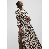 Y.A.S Hemdblusenkleid Braun M