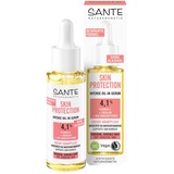 SANTE Skin Protection Intense Serum mit Vitamin E, Squalan & Bio-Hagebuttenöl, Gesichtsserum 30 ml
