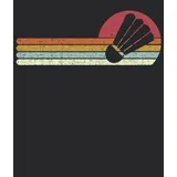 majosta Badminton Federball Sonnenuntergang Distressed: DIN A5 Kariert 120 Seiten / 60 Blätter Notizbuch Notizheft Notiz-Block Badminton Designs für Badmintonspieler & Federball