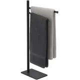 Relaxdays Handtuchständer 2-armig Schwarz