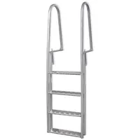 vidaXL 4-Stufig Pooleiter 167 cm 91197