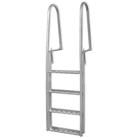 vidaXL 4-Stufig Pooleiter 167 cm 91197