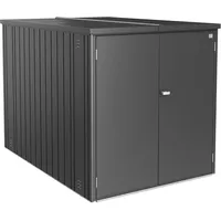 Biohort MiniGarage 145 cm x 203 cm x 151 cm Dunkelgrau-Metallic