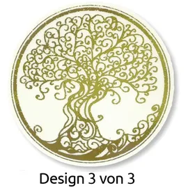 Avery Zweckform Lebensblume Sticker 50 Stück Ø 38mm gold transparent