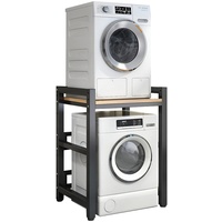 Verstellbares Stapel-Set – 400 kg Kapazität – über Waschmaschinen-Aufbewahrungseinheit – Frontlader-Waschmaschine und Trockner tragbares Gestell