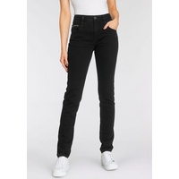 Herrlicher High-waist-Jeans »RADINA RECYCLED DENIM«, mit leichtem Push-Up-Effekt, Gr. 25 - Länge 32, lamp black eco, , 56603757-25 Länge 32