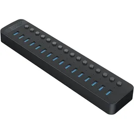 ORICO CT2U3-16AB 16x USB-A 3.0 Hub Schaltern - Schwarz