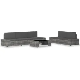 vidaXL Garten-Lounge-Set 6-tlg. grau 3054600