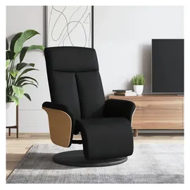 vidaXL Relaxsessel mit Fußteil Schwarz 56,4 x 104,5 x 87,4 cm Schwarz drehbar
