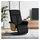 vidaXL Relaxsessel mit Fußteil Schwarz 56,4 x 104,5 x 87,4 cm Schwarz drehbar