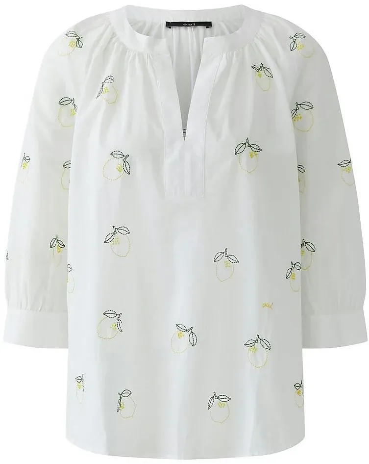Bluse 3/4-Raglanarm oui weiss, 42