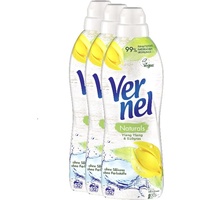 Vernel Naturals Weichspüler, Ylang Ylang & Süßgras, 96 (3 x 32) Waschladungen, 100% vegan, 99% naturbasierte Inhaltsstoffe, ohne Silikone und Farbstoffe