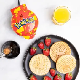 mad monkey gmbh Pikachu Mini Waffeleisen Orange