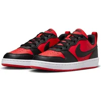 Nike Court Borough Low RECRAFT (GS) Sneaker, University RED/Black-White, 35.5 EU