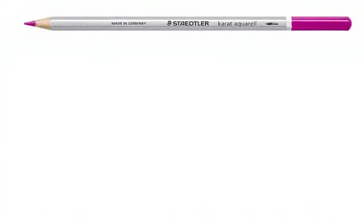 Karat Aquarell-Wasserfarbenstift - Violett (hochwertig, weiche Mine, intensive Farben) 6 Stück