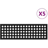 vidaXL Stufenmatte 25 x 75 cm Schwarz