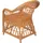 Hofmann Living And More Relaxsessel Handgeflochten 65 x 85 x 65 cm Gelb ohne Kissen