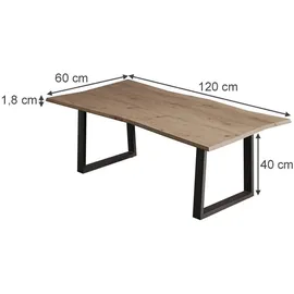 Vicco Yan Braun Holzwerkstoff 120 x 40 x 60 cm