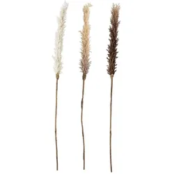 Bloomingville Kunstzweig Askild Ziergras 3er Set, 110 cm, natur
