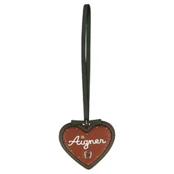 AIGNER Fashion Taschenanhänger Leder 8 cm  braun