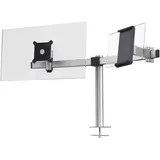 Durable Tischhalter für 1 Monitor 21-27" und 1 Tablet Tischdurchführung,
