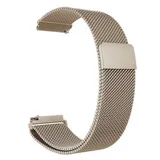 LYYLTX Edelstahl Mesh Uhrenarmband Metall Schnellverschluss Magnetverschluss Einstellbar Ersatz Armband Smartwatch Edelstahlarmband Breite16mm/18mm/20mm/22mm/24mm Für Damen Herren (18mm,Retro Gold) - 18mm