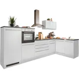 BASIC by Balculina Winkelküche Jazz L-Form 320 cm Hochglanz grau