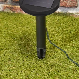 esotec Solar Lichterkette 6 m Kunststoff 60 LEDs Bernstein