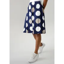 Aniston SELECTED Sommerrock Damen Gepunktet Blau 36