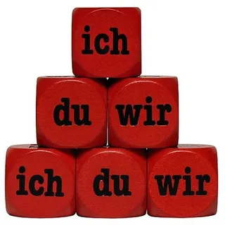 Gico toys-for-all Ich Du Wir Würfel aus Holz, Holzwürfel 30 mm - 1 Stück