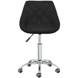 vidaXL Bürostuhl Drehbar Kunstleder Schwarz