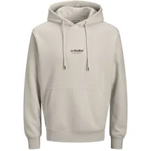 JACK & JONES Hoodie mit Label-Print Modell Soho Beige XXL