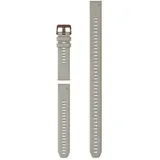 Garmin QuickFit 20 mm, Silikon), Uhrenarmband, Weiss