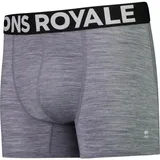 Mons Royale Hold ́em Shorty Boxershorts Grau XL