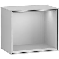 Villeroy und Boch Finion Regalmodul F590GJGJ 41,8x35,6x27cm, Ladestation, Regal Light Grey, Light grey matt