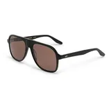 MessyWeekend Tropfenförmige Sonnenbrille Modell 'SONNY', Mittelbraun, 1