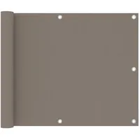 vidaXL Balkon-Sichtschutz Taupe 75x400 cm Oxford-Gewebe