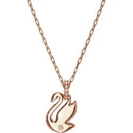 Swarovski Kette mit Anhänger Iconic Swan Weiß/Roségold