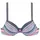s.Oliver Bügel-Bikini-Top Damen blau-rosé-gestreift Gr.38 Cup B