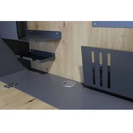 Hammerbacher Wandschreibtisch VWO12/Asteiche/Graphit